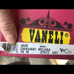 One pair Vaneli shoes with low 2.5 inch heel